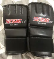 Suteng Sub-Mitt Padded Fingerless/half gloves MMA Sparring Workout