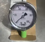 Ametek US Gauge 256010 P656, 304SS, ind. Gauge 2.5", liquid Dial: 0 to 100 PSI