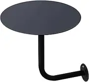 Round Bar Table Wall Mounted Bistro Pub Table for Cocktail, Floating Desk for Dining Kitchen, L-Type Coffee Drink Table, Counter Table for Breakfase, Outdoor Side/end Table