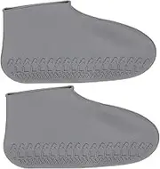 MUSISALY 1 Pair Silicone Shoes Cover Slip Shoe Protectors for Outdoor Activities Grey Unisex Design for Rain Mud and Dust Protection
