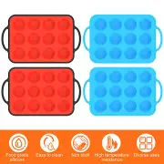 2Pcs Silicone Muffin Pan Reinforced Frame Silicone Muffin Tray 12 Cups bitSc