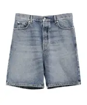 Loewe Logo-Patch Denim Bermuda Shorts IT50,IT48,IT46 blue