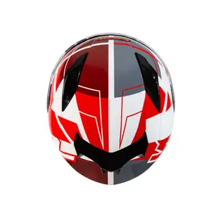 【SOL Helmets】SF-6全罩式安全帽 (超視界_白/灰紅) ｜ SOL安全帽官方商城