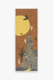75' x 215' | Machine Washable Runner Rug | Kid & Pet Friendly | Indoor Rug | Fright Night Flatwoven Rug | Ruggable