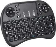 Mini Wireless Keyboard, Wireless Keyboard with Touchpad Mouse Combo, Portable Keyboard with Remote Control for SmartTV PC for Android