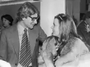 French fashion designer Yves Saint Laurent French actress Jean- 1974 Old Photo