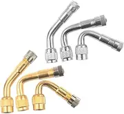 CHILDWEET Tire Valve Supplies Pcs Valves Stem Extenders Air Extensions for Cars Motorcycles Quick Installation