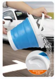 Water Storage Bag Collapsible Car 5L Folding Water Bucket For Outdoor Fishing