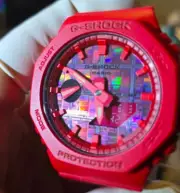 Casio G-SHOCK GA-2100-4ACR With Silicon Wafer Dial.