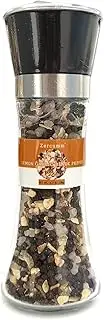 Zercumm 120g (4.2oz) Sea Salt Lemon Garlic Black Pepper Grinding Seasoning Cooking Seasoning