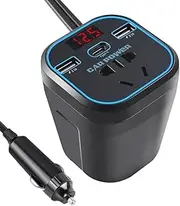 ISTOVO 1 PCS Car Charger Inverter Power Inverter Black ABS 12V 24V DC to 220V AC Converter Car Adapter Plug Socket