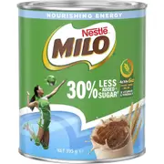Milo 30% Less Added Sugar Chocolate Malt Powder Drink, 395g