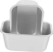 AUTSUPPL Rectangle Cake Molds Set of 2 Stainless Steel Baking Molds Smooth Surface Easy to Clean