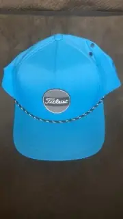 NEW Titleist Boardwalk Rope Golf Hat Snap Back Adjustable Cap Reef Blue/White