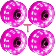 Quad Light, Inline Skate Replacement, Luminous Skate, Roller Skate, Silent Skate Replacement for Indoor Speed Quad Skating
