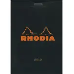 RHODIA HEAD STAPLED PAD 筆記本/ A7/ BLACK/ LINED ESLITE誠品