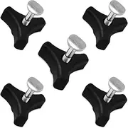 [NEETUE] 5 Sets Lawn Mower Handle Knobs Nut Bolt, Lawn Mower Parts & Accessories for Honda Lawn Machine and Other Lawn Mower (Black)