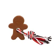 ZippyPaws Holiday ZippyTuff Teetherz Gingerbread Man Chew Toy for Dogs