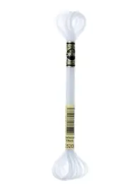 DMC Light Effects Floss, metallic, cross stitch #E5200 - Pearlescent White