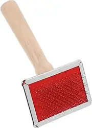 Abaodam Pet Grooming Comb with Ergonomic Handle Dematting Brush for Dogs and Cats for Long Hair Comfortable Grip Undercoat Rake Multipurpose Grooming Tool