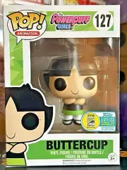 RARE BUTTERCUP OFFICIAL SDCC 127 POWERPUFF GIRLS Funko Pop Vinyl NIMB +PROTECTOR