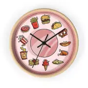 Junk Food Wall Clock Kitchen Decor