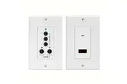 Infrared IR Remote Control Extender Repeater Wall Plate Kit 3x Emitters
