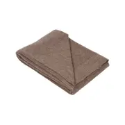 Lancaster Wool Throw Brown 130x230cm