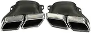 1 Pair Car 304 Stainless Steel Exhaust Tail Tip Modified Muffler Tips Tail Throat Compatible For Benz C-Class W205