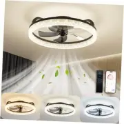 Ceiling Fans with Lights and Remote, Low Profile Ceiling Fan with Light, 19’’