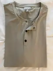 Hickey Freeman New York Collection Henley Sand 3 Button Shirt Size XXL NWT