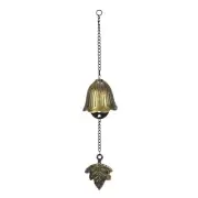 Japanese Wind Chime, Vintage Wind Chime Bell, Maple Leaf Wind Chime[Bronze Tone]