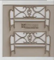 Molossi Chipboard - Park Bench - 2 per pack