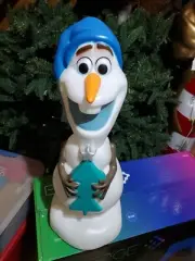 Disney Frozen Olaf 24" Gemmy Christmas Holiday Blow Mold Holding Tree Light Up