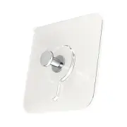 10 Pcs* Transparent Sticky Wall Hooks Convenience Picture Hangers Without Nails