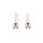 10M Lc Lc Os1 Os2 Singlemode Fibre Optic Cable Salmon Pink