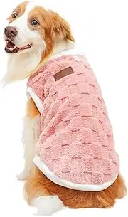 Dog Sweater, Dog Jacket Warm Dog Winter Coat, Plush Dog Winter Coat | Warm Dog Winter Vest Cat Cold Weather Clothes Pet Apparel for Small Medium Large Dogs and Puppy