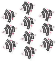 Angoily 10 Sets Educational Traffic Sign Stickers for Interactive Roadway Play and Removable Curve Road for Imaginative Learning and Fun