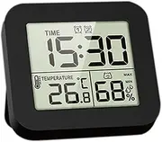 LCD Digital Display Hygrothermograph Humidity Meter Temprature Meter Multifunctional Clock Timer Recyclable Timing Two Sets of Alarms Clock