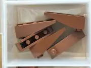 LEGO Parts - Reddish Brown Slope 18 4 x 1 - No 60477 - QTY 5