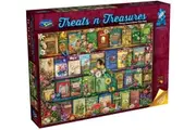 Treats N Treasures: Vintage Summer Garden Book Shelf - Puzzle (1000pc Jigsaw)