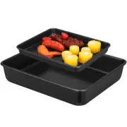 2 Pcs Cooking Sheets for Oven Toaster Pans Baking Trays Roasting Ovens