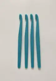Tupperware Citrus Peelers Set of 4 Teal New