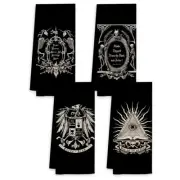 Dark Memento Mori The Undead Gothic Macabre Art Kitchen Towels Dish Towels Se...