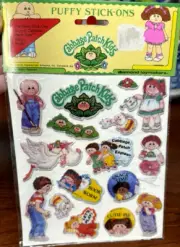 Cabbage Patch Kids Puffy Decal Stickers 1983 Sealed - Style 6