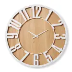 [James Lane] Haddon Wall Clock White - 80cm x 5cm