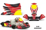 Go Kart Graphic Decals Stickers For KG Freeline Birel Cadet WARHAWK R