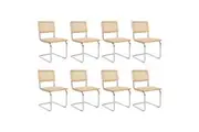 Levede 8x Rattan Chair Dining Chairs Cesca Replica Cantilever Modern Backrest