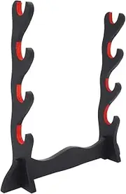 Eforlife Velvet Padded Sword Stand Display Samurai Sword Katana Wakizashi Tanto Holder (4 Layer)