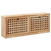 Shoe Storage Bench 94x20x38 cm Solid Walnut Wood